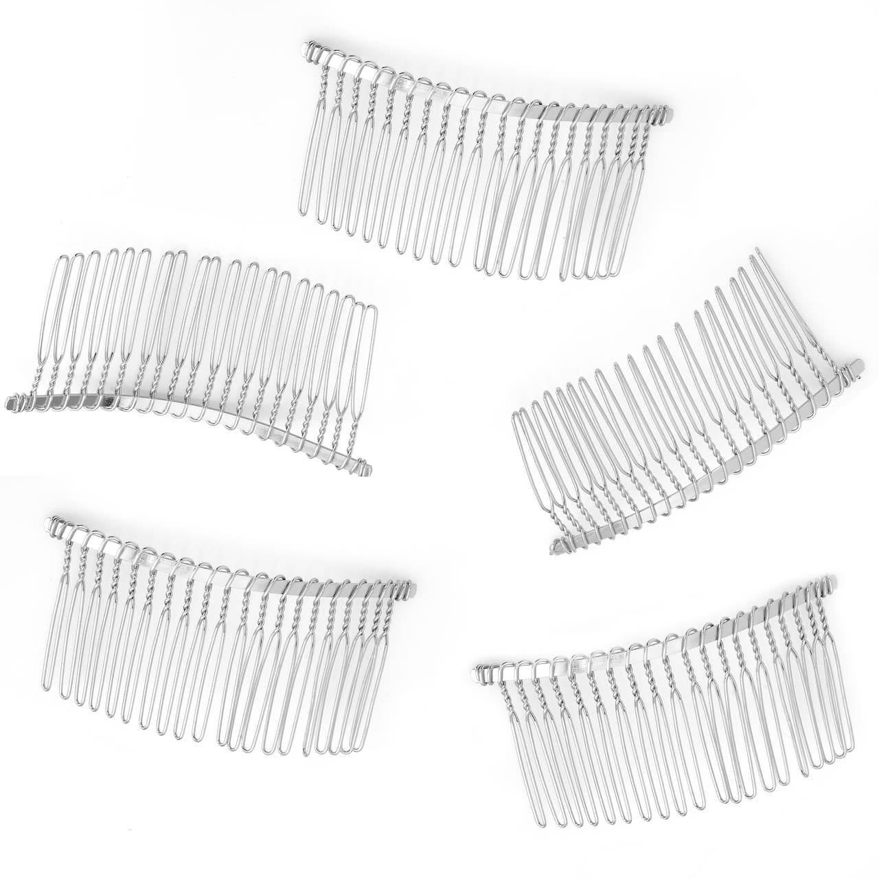 Peignes à cheveux latéraux en métal de 75 mm, 5 unités de Bead Landing